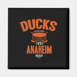 Imã Disco de Hockey Anaheim Ducks Preto Licenciado Ofi