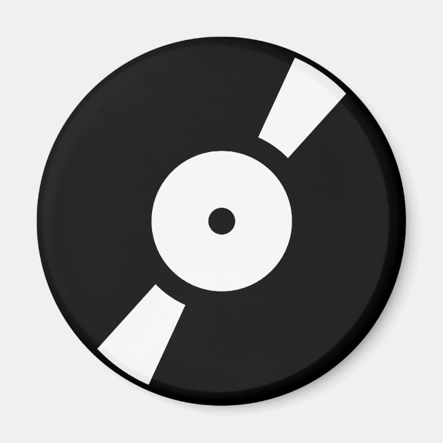 Imã disco de vinil retrô (Frente)