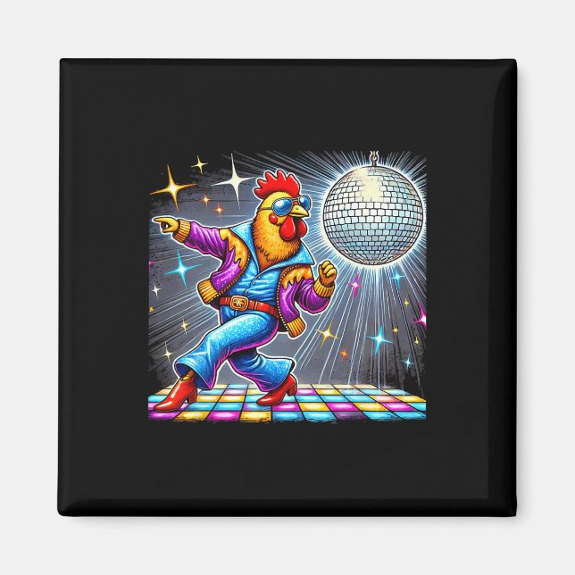 Imã Disco estético de dança de frango (Frente)