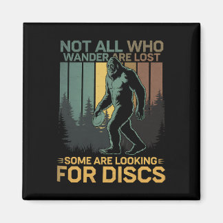 Imã Disco Golfe Sasquatch Pé Grande Discóbolo Engraçad