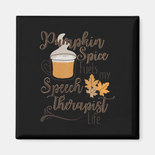 Imã Discurso Terapeuta Pumpkin Spice Latte SLP Cai