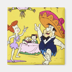 Imã Discussão de Wilma do Flintstone de Fred e festa