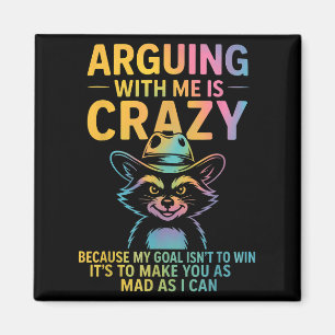 Imã Discutir Comigo É Um Cowboy Raccoon Humo Louco Eng