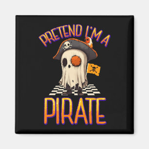 Imã Disfarce de fantasma pirata engraçado para homens