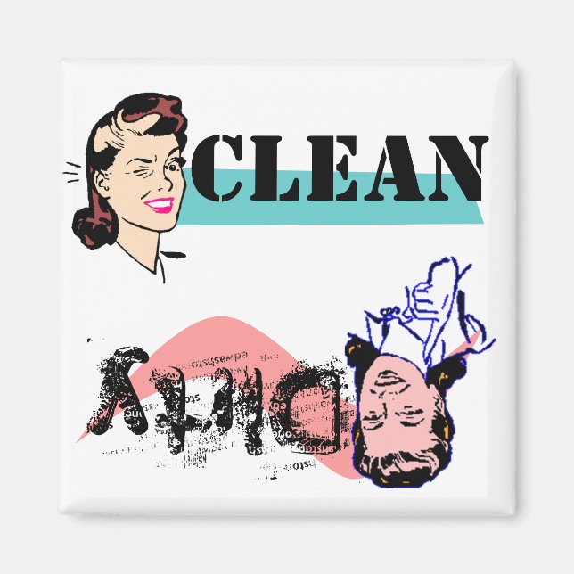 Imã Dish Washer Magnet Finger Wag Suja vs Piscar os ol (Frente)