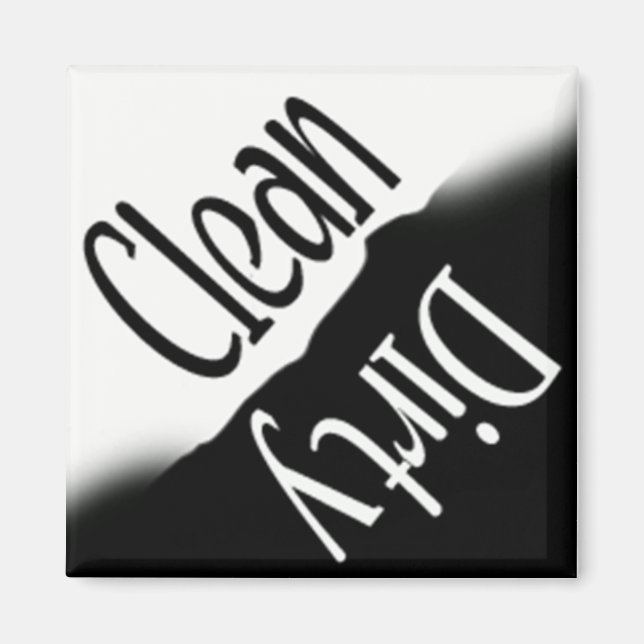 IMÃ DISHWASHER MAGNET - QUADRO B&W (Frente)