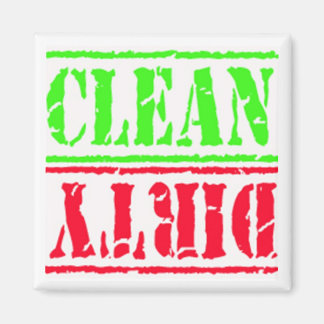 IMÃ DISHWASHER MAGNET - SQUARE RE-WH-GR