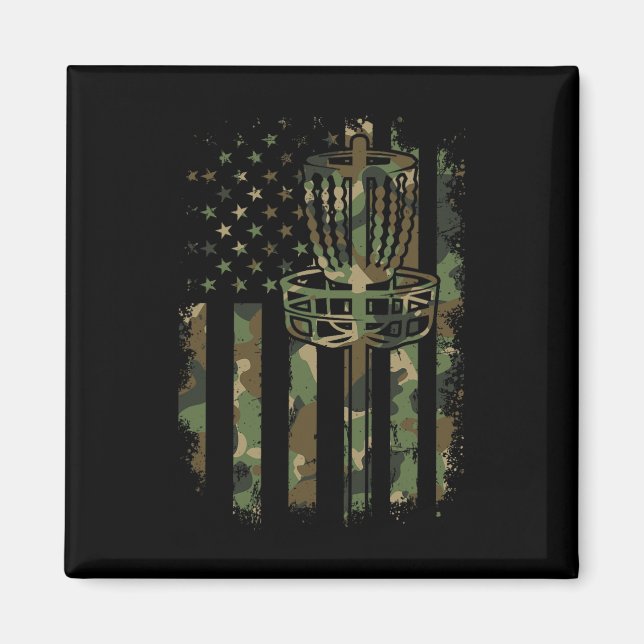 Imã Disk Golf Us Flag Disk Basket Us Flag Disc Go (Frente)