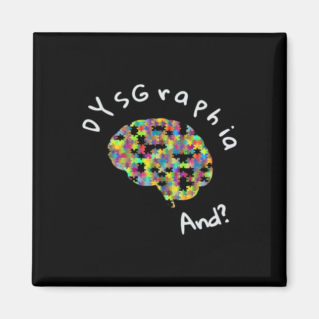 Imã Dislexia Sensibilização Disgrafia Dose de Aprendiz (Frente)