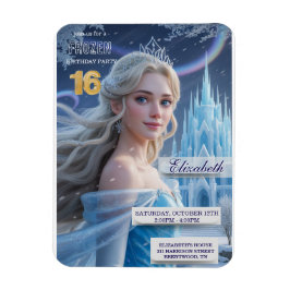 Ímã Disney's Frozen Elsa Birthday personalize name