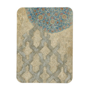 Ímã Disposição Floral Decorativa De Tapeçaria De Pr