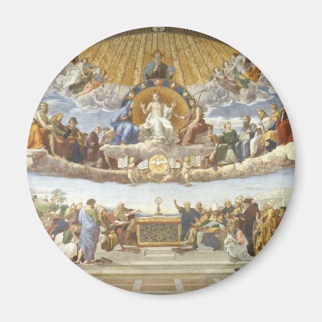 Imã Disputação do Sacramento Sagrado, Raphael Sanzio (Frente)