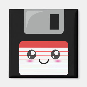 Imã Disquete de Kawaii