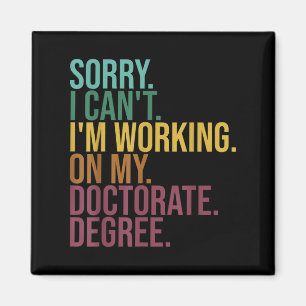 Imã Dissertação Engraçada, desculpe por não poder trab