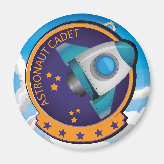 Imã Distintivo de Cadete Astronauta (Frente)