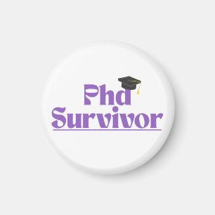Imã Distintivo Engraçado de Graduação de PhD – Design