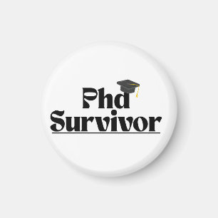 Imã Distintivo Engraçado de Graduação de PhD – Design