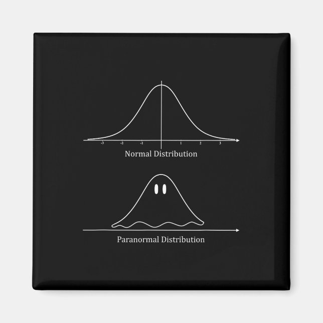 Imã Distribuição Normal Engraçado Fantasma de Hallowee (Frente)