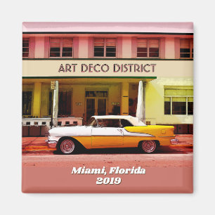 Imã Distrito do art deco, Miami, Florida sem ano