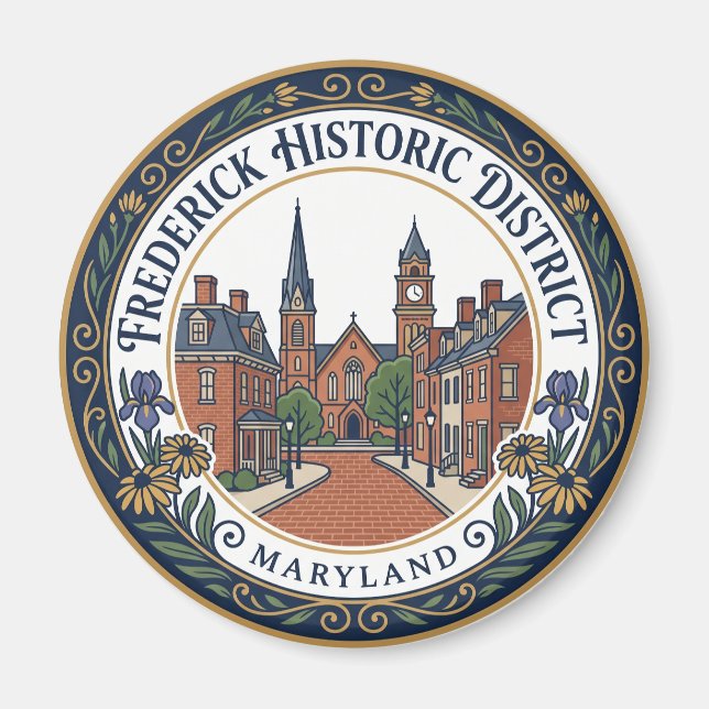 Imã Distrito Histórico de Frederick Maryland (Frente)