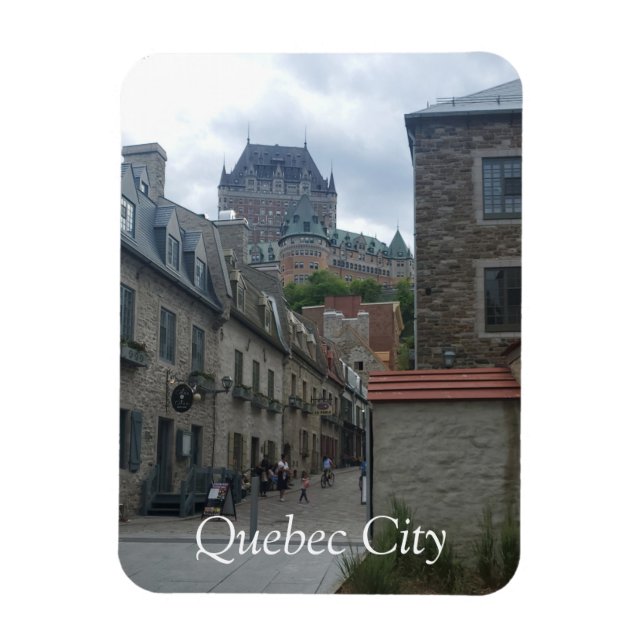 Ímã Distrito histórico na cidade de Quebec (Vertical)