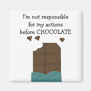 Imã Dito de Chocolate Fofo