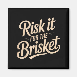 Imã Dito Engraçado Arriscar Pelo Brisket Piada De Bbq 