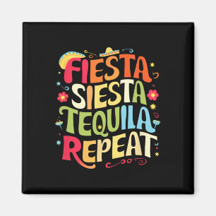 Imã Ditos Engraçados Fiesta Siesta Repita Cinco De May