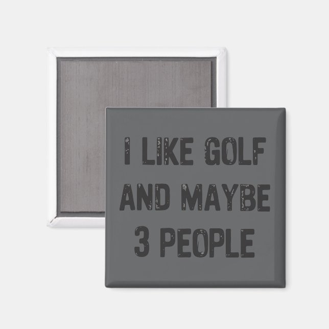 Imã Ditos sarcásticos engraçados de golfe  (Front/Back)