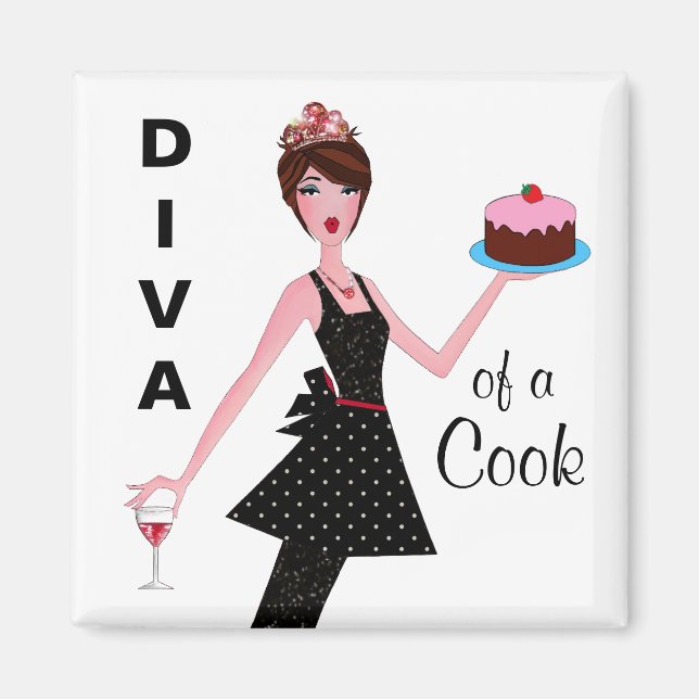 Imã "Diva de um Cook" (Frente)