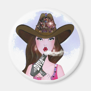 Imã "Diva de uma Cowgirl" Stylist