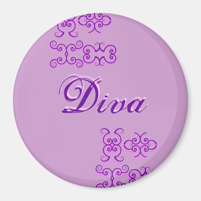Imã Diva Designer Nome II Magnet (Frente)