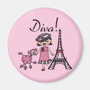 Imã Diva do cabelo preto