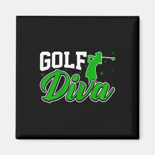 Imã Diva do Golfe Feminino - Golfe Divertido Amante do