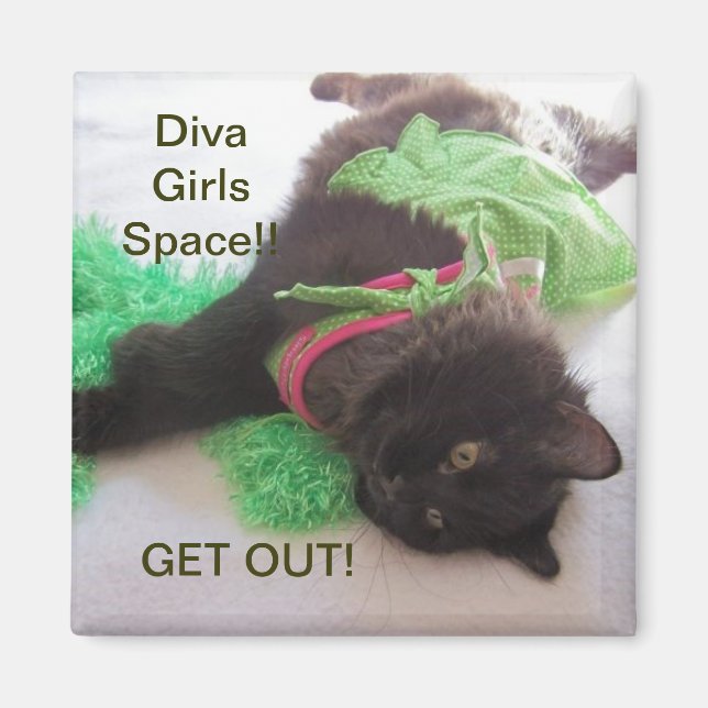 IMÃ DIVA GIRL LOCKER MAGNET (Frente)