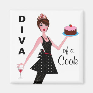 Imã "Diva ímãs de um cozinheiro"