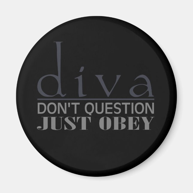 Imã Diva: Não Questionar (Frente)