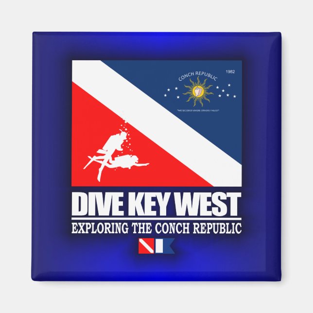 Imã Dive Key West (Frente)