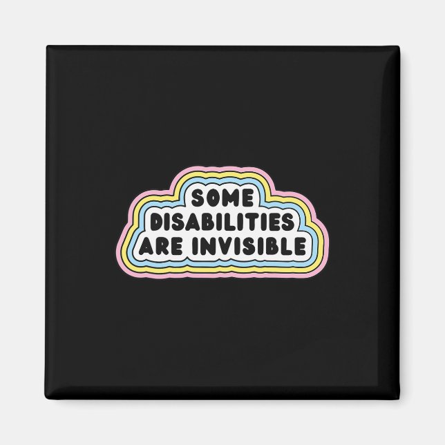 Imã Diversão Algumas deficiências são aspas invisíveis (Frente)