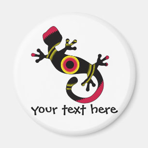 Imã Diversão Colorida Gecko Lizard