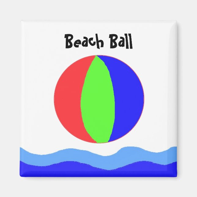 Imã Diversão com Bola de Praia (Frente)