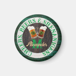 Imã Diversão com Cerveja Cheers em Madeira Rústica