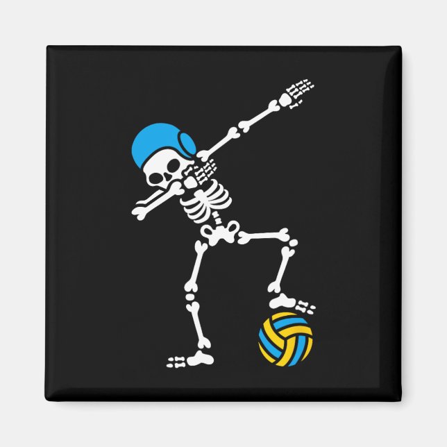 Imã Diversão Dab dabbing skeleton Água polo natação Ha (Frente)