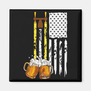 Imã Diversão de Bebida de Cerveja com Bandeira dos EUA