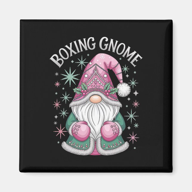 Imã Diversão de Natal Gnomo in-a-box (Frente)
