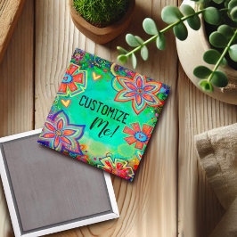 Imã Diversão de tendências de inspirividade Bonito Flo