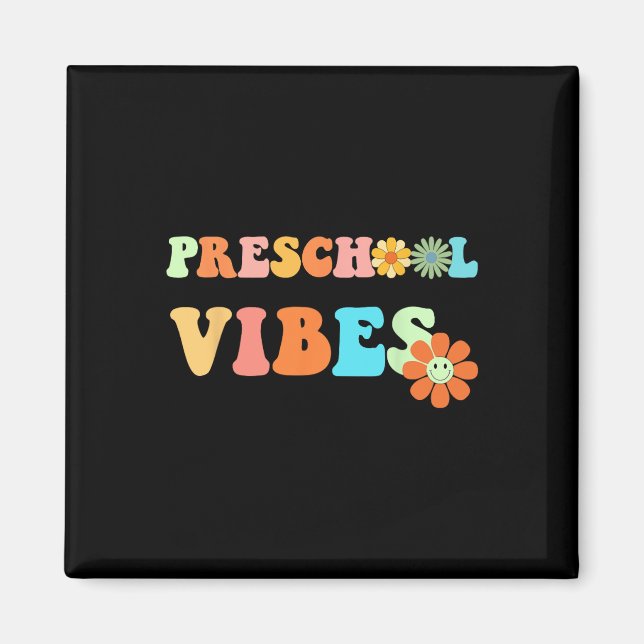 Imã Diversão De Volta À Pré-Escola Vibes No Primeiro D (Frente)