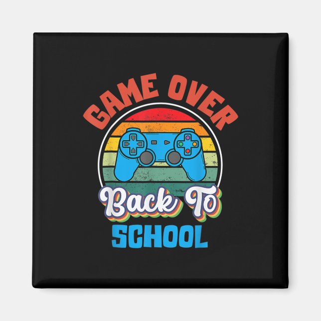 Imã Diversão de Volta às Aulas Jogo Terminado Professo (Frente)
