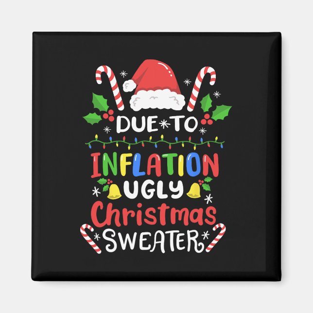 Imã Diversão Devido À Inflação De Natal Feio S Para Ho (Frente)