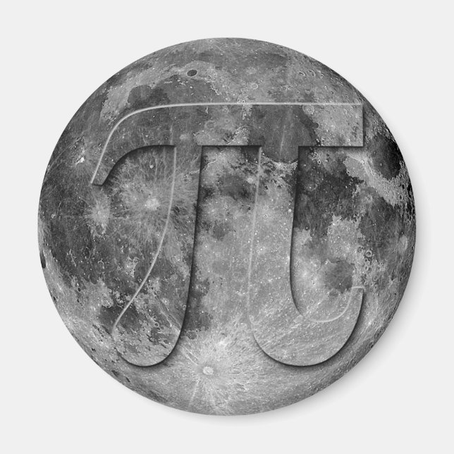 Imã Diversão do Dia Pi da Lua Completa (Frente)